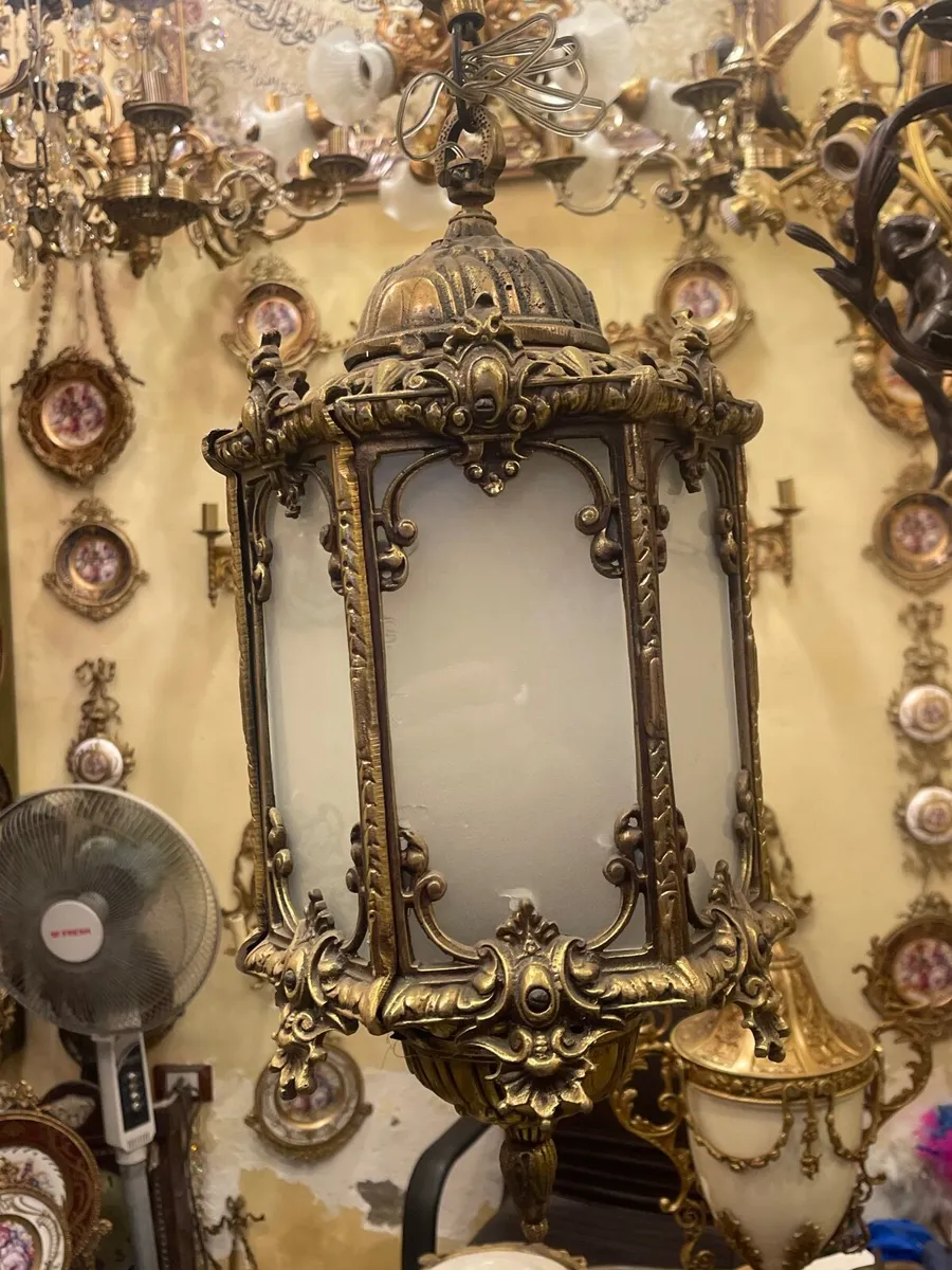 Brass lantern at www.RenaissanceAntique - Image 1