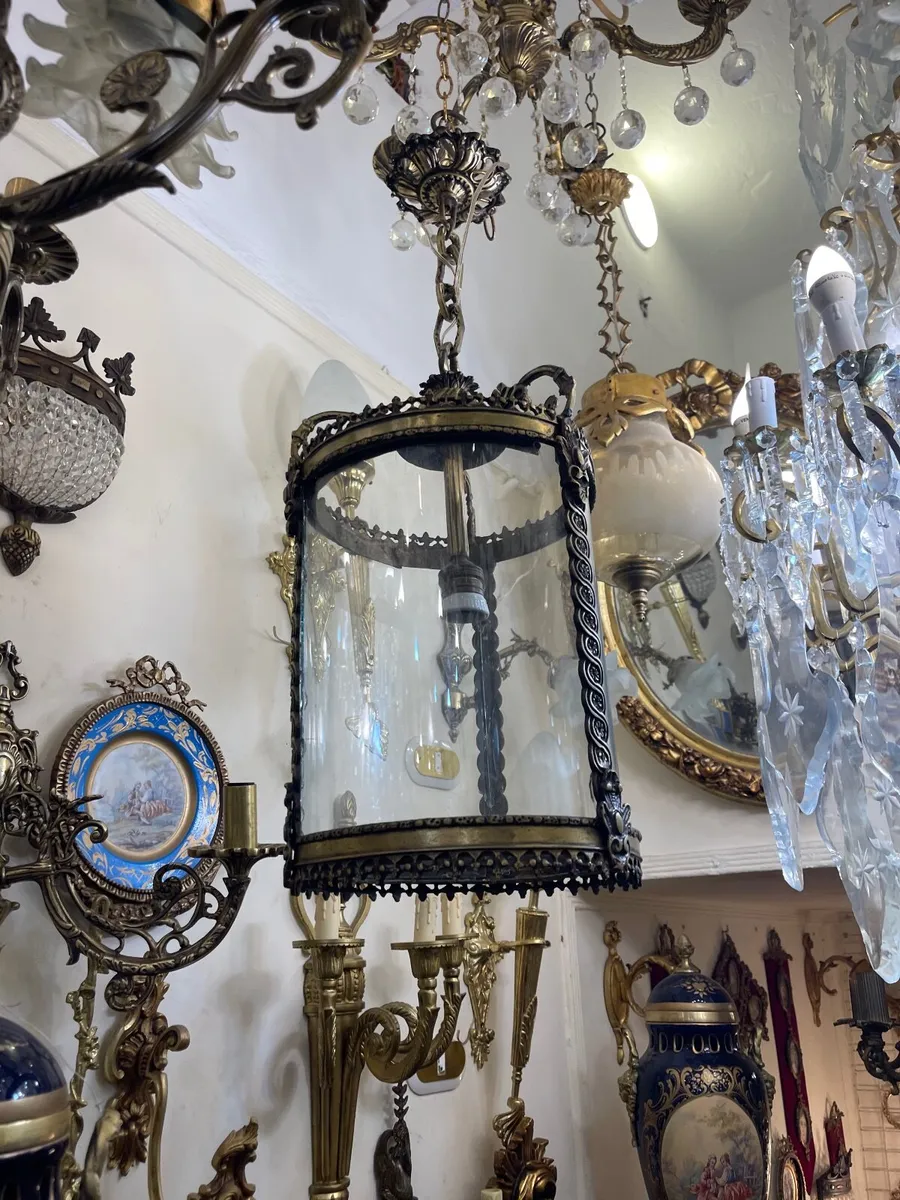 Brass lantern at www.RenaissanceAntique - Image 4