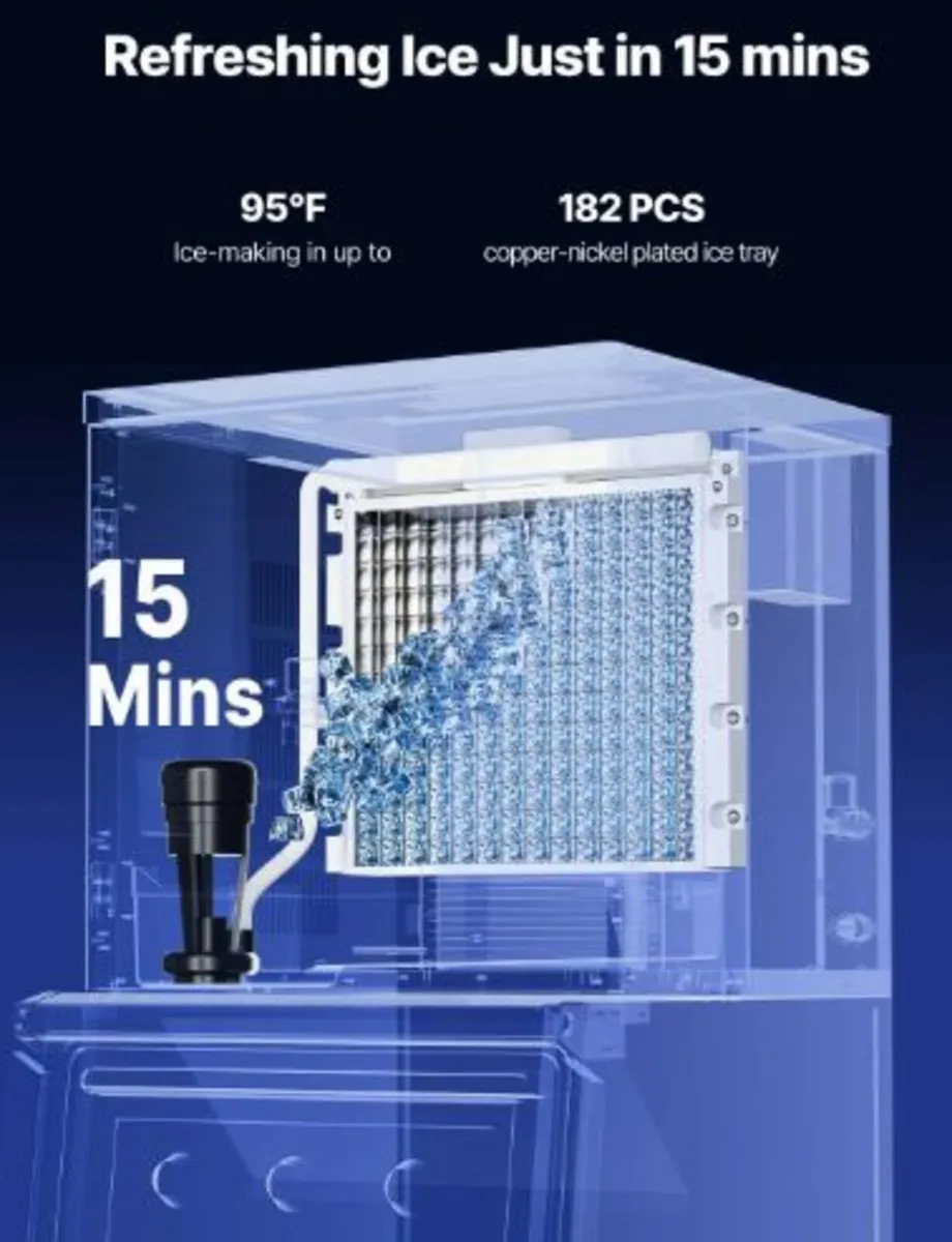 Commercial Ice Maker Machine 450 lbs/Day, 22 Inch - Image 2