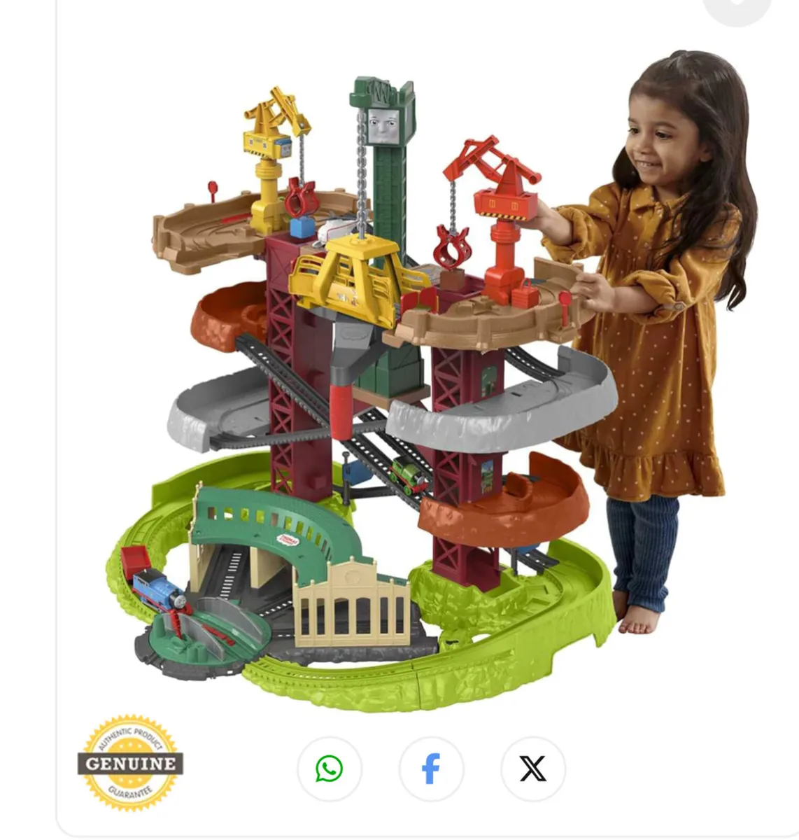 Thomas Crane Super Tower with multiple trains - Image 1