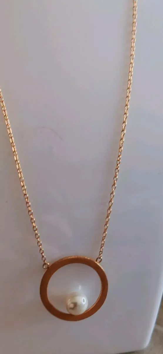 Gold plated sterling silver pendant - Image 1