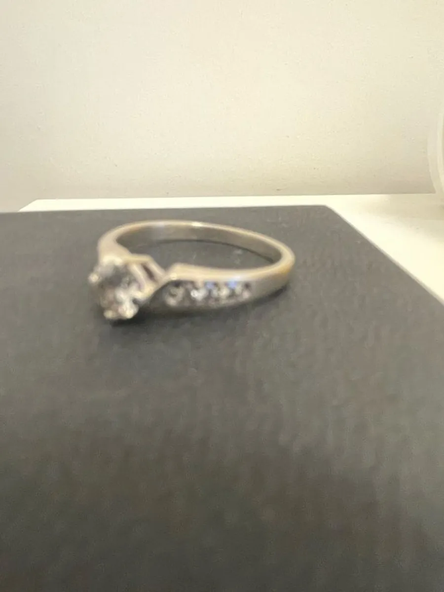 platinum diamond engagement ring - Image 3