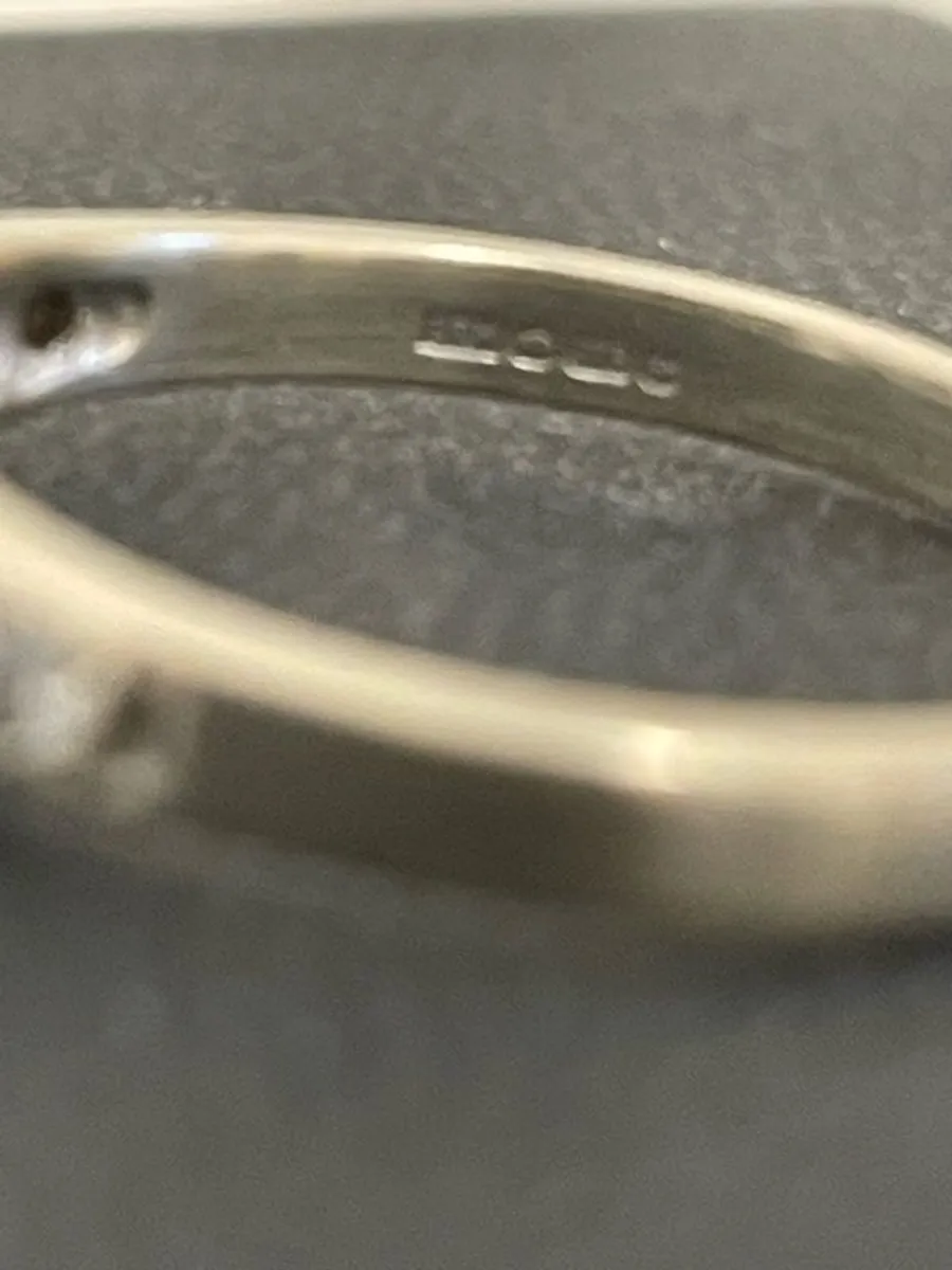 platinum diamond engagement ring - Image 4