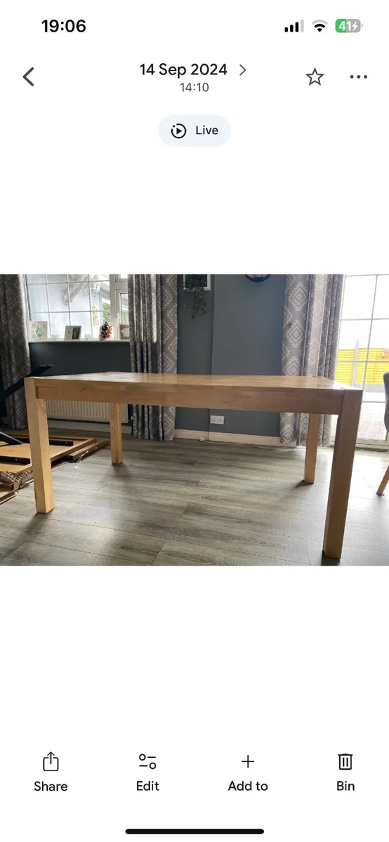 Table and 4 chairs , 4 stools and coffee table. - Image 2