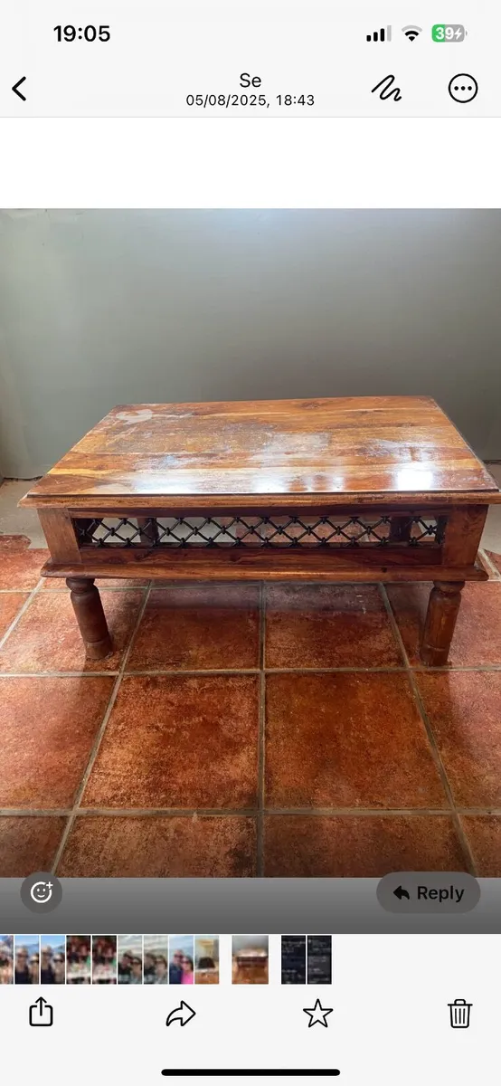 Table and 4 chairs , 4 stools and coffee table. - Image 3