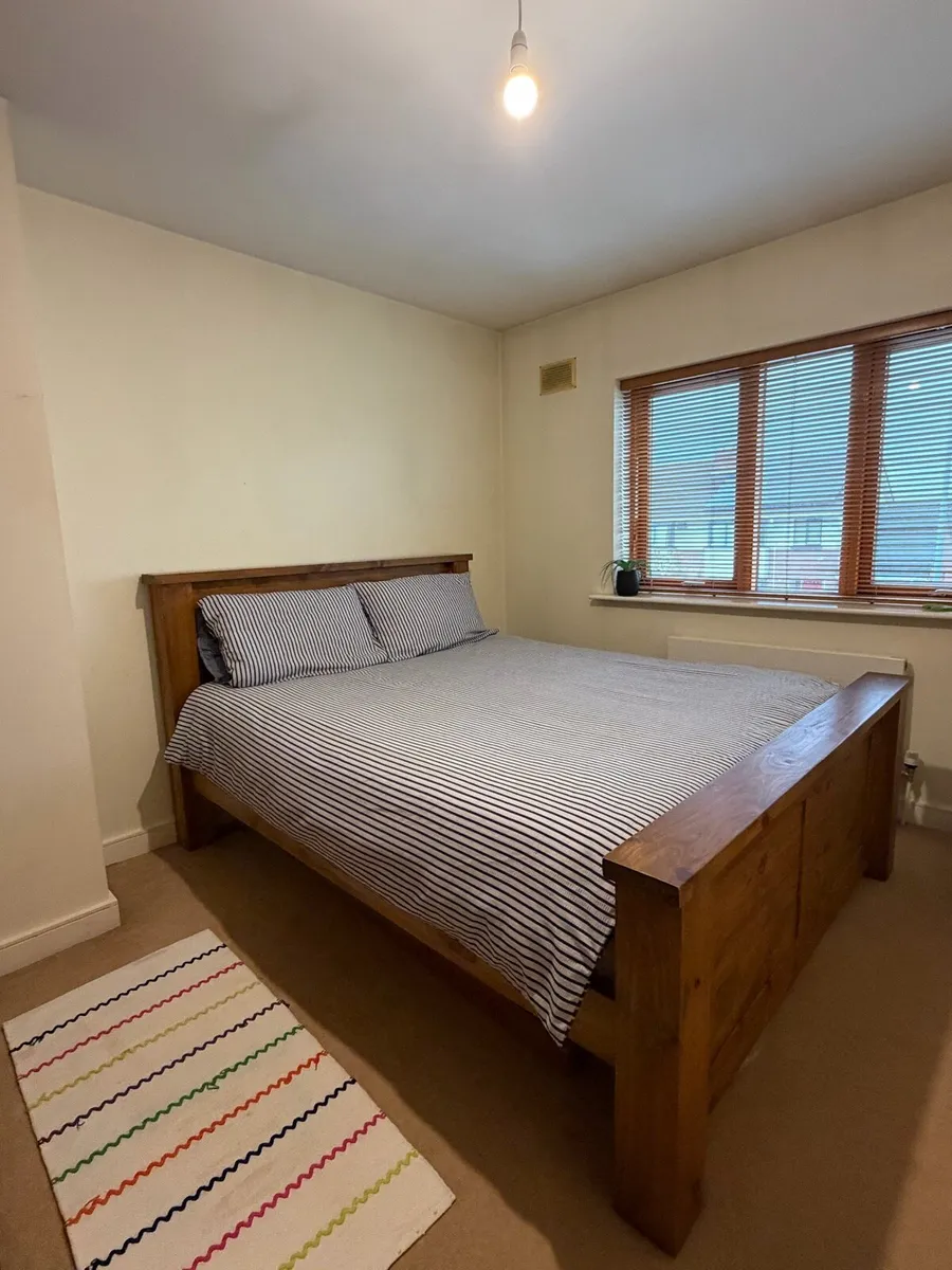 King Size Hard Wood Bed Frame - Image 1