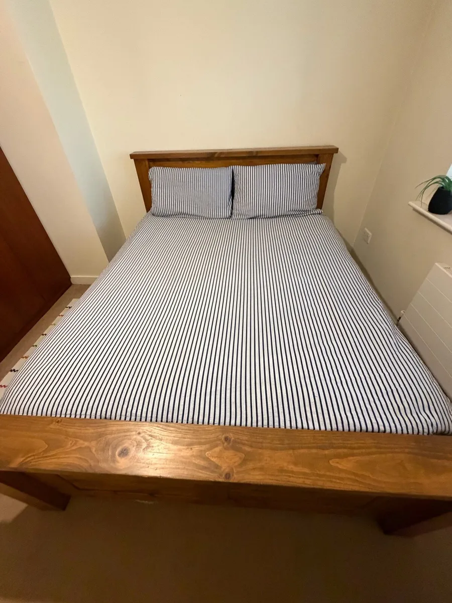 King Size Hard Wood Bed Frame - Image 2