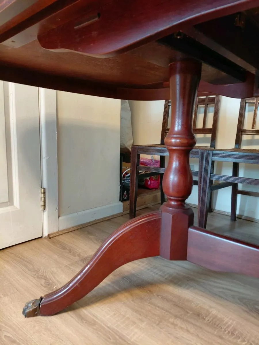 DINING TABLE EXTENDABLE MAHOGNY - Image 4