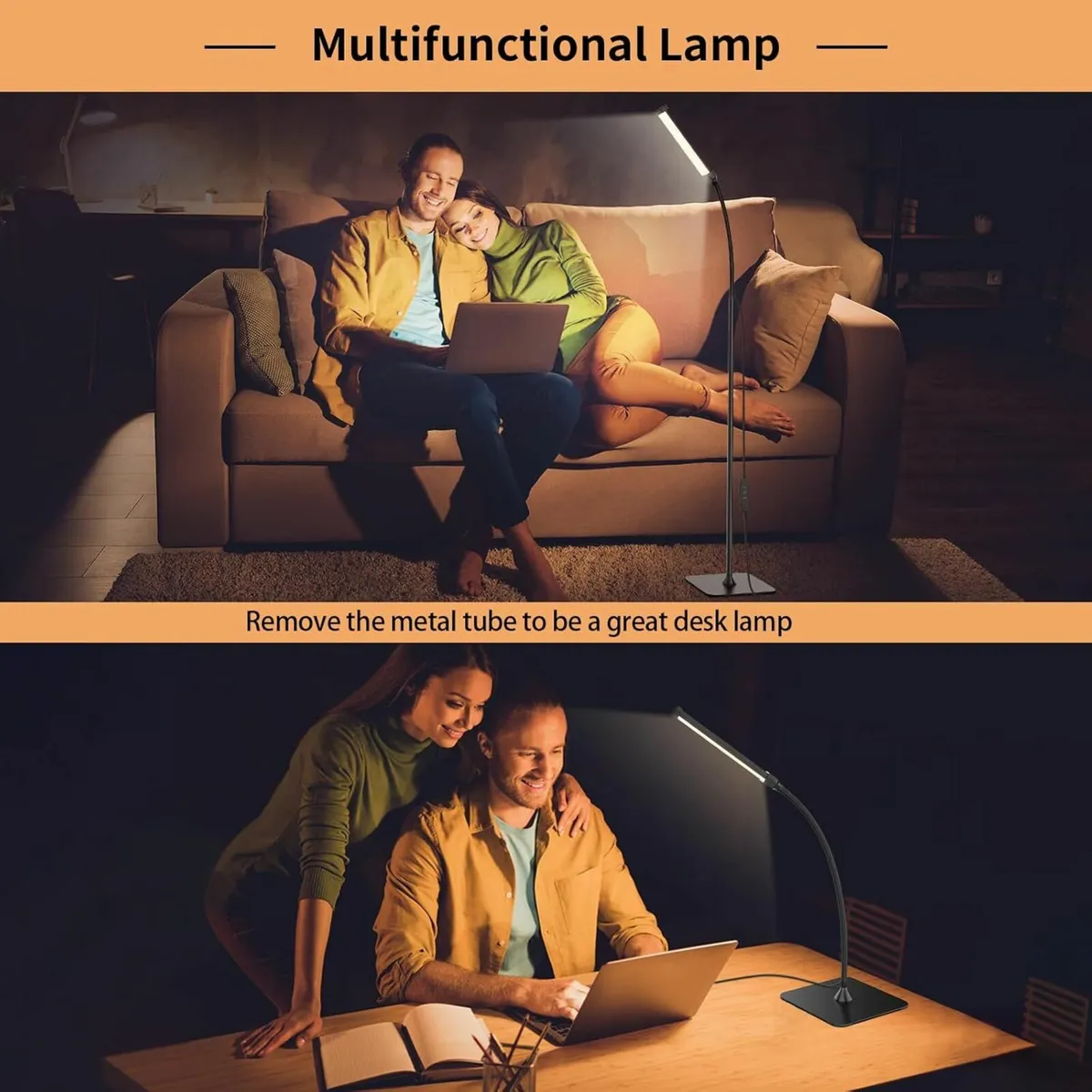 Floor Lamp, 120 LED 10 W, Standing Lamp 3 Colours - Image 4