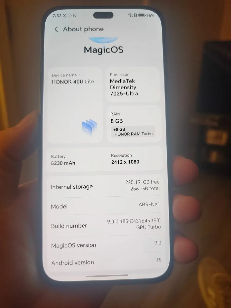 Honor 400 lite 256GB Ram 8+8GB SIM Free great cond - Image 2