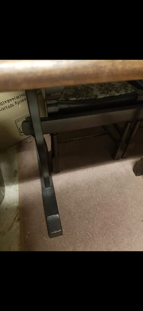 Antique table and chairs - Image 4
