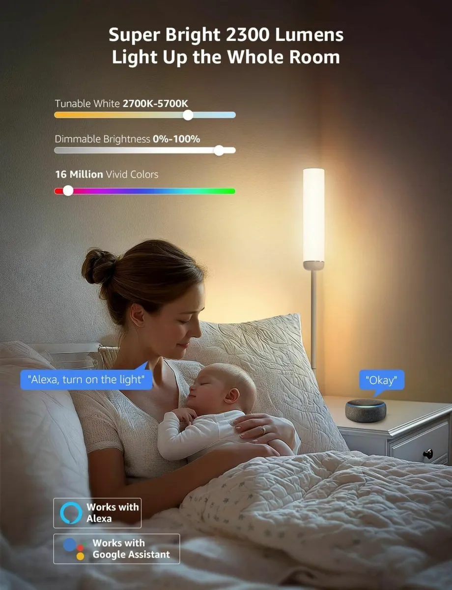 AI Floor Lamp, Smart Standing Music Sync - Image 2