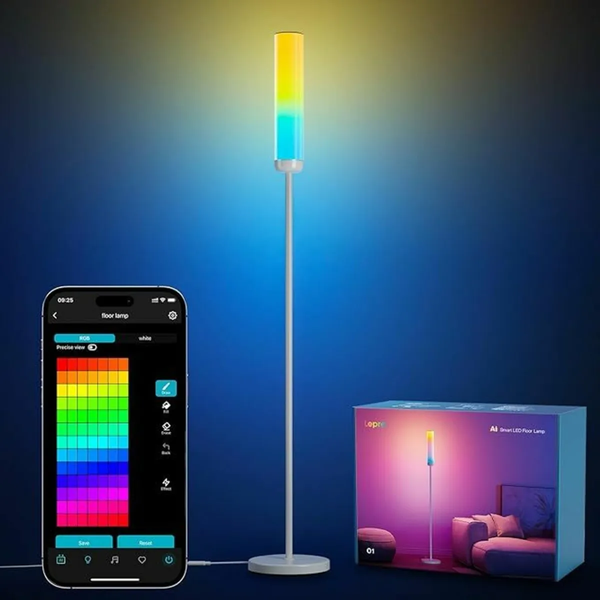 AI Floor Lamp, Smart Standing Music Sync - Image 1