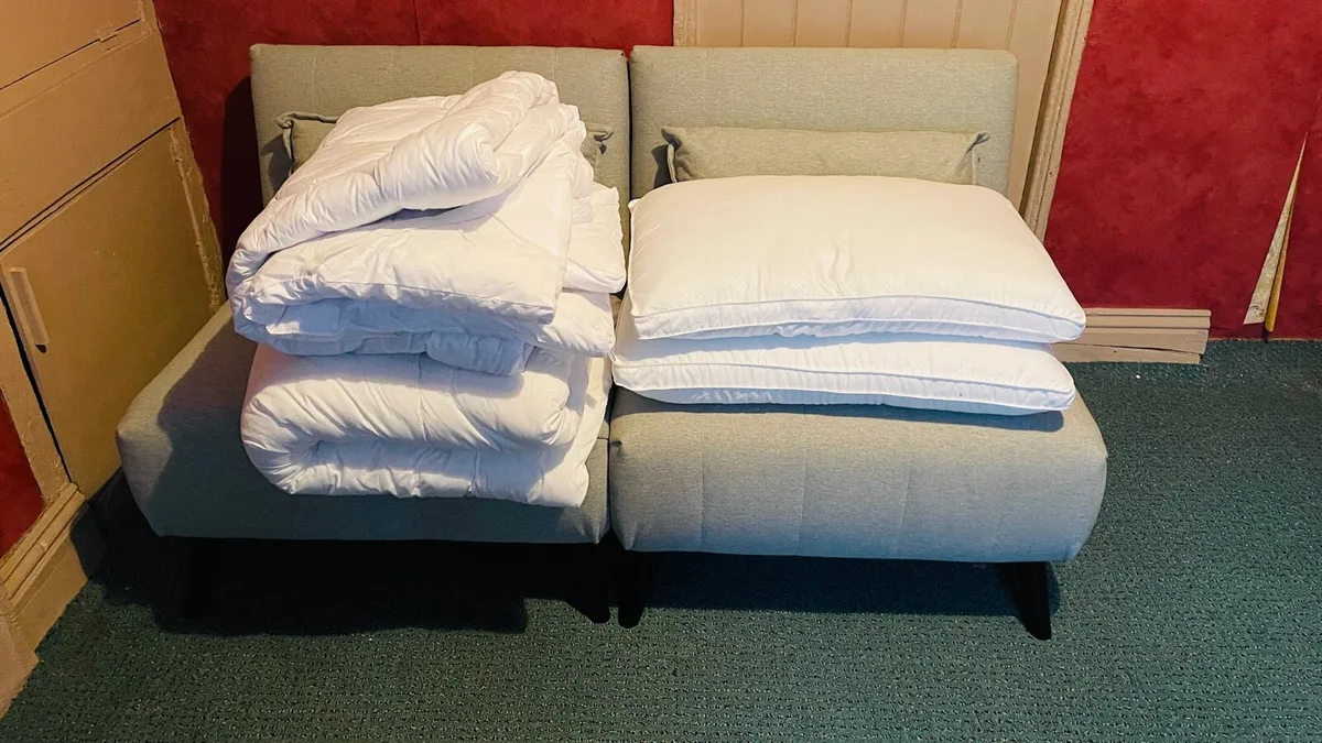 Armless Click-Clack Sofa Bed(M&S) with extras - Image 4