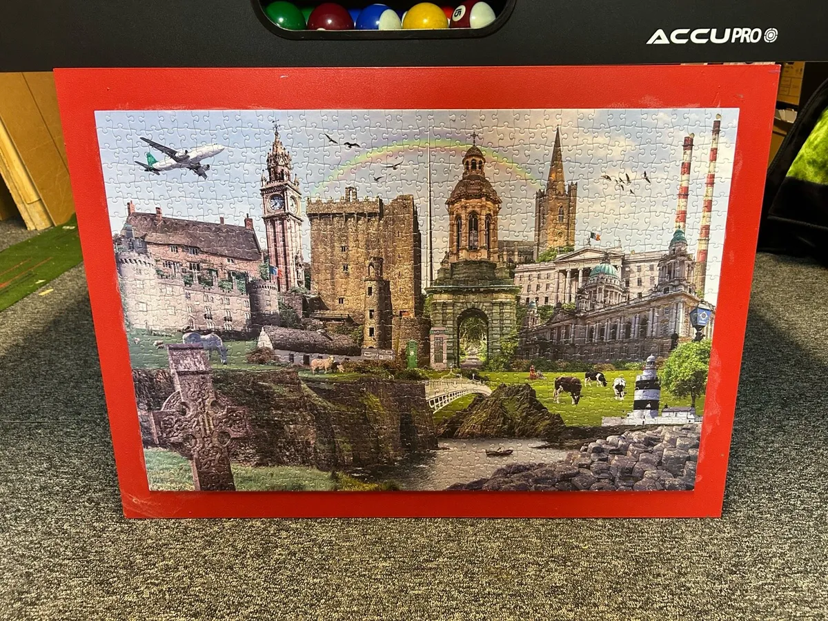 Collection of Glued Jigsaw Puzzles - Image 1