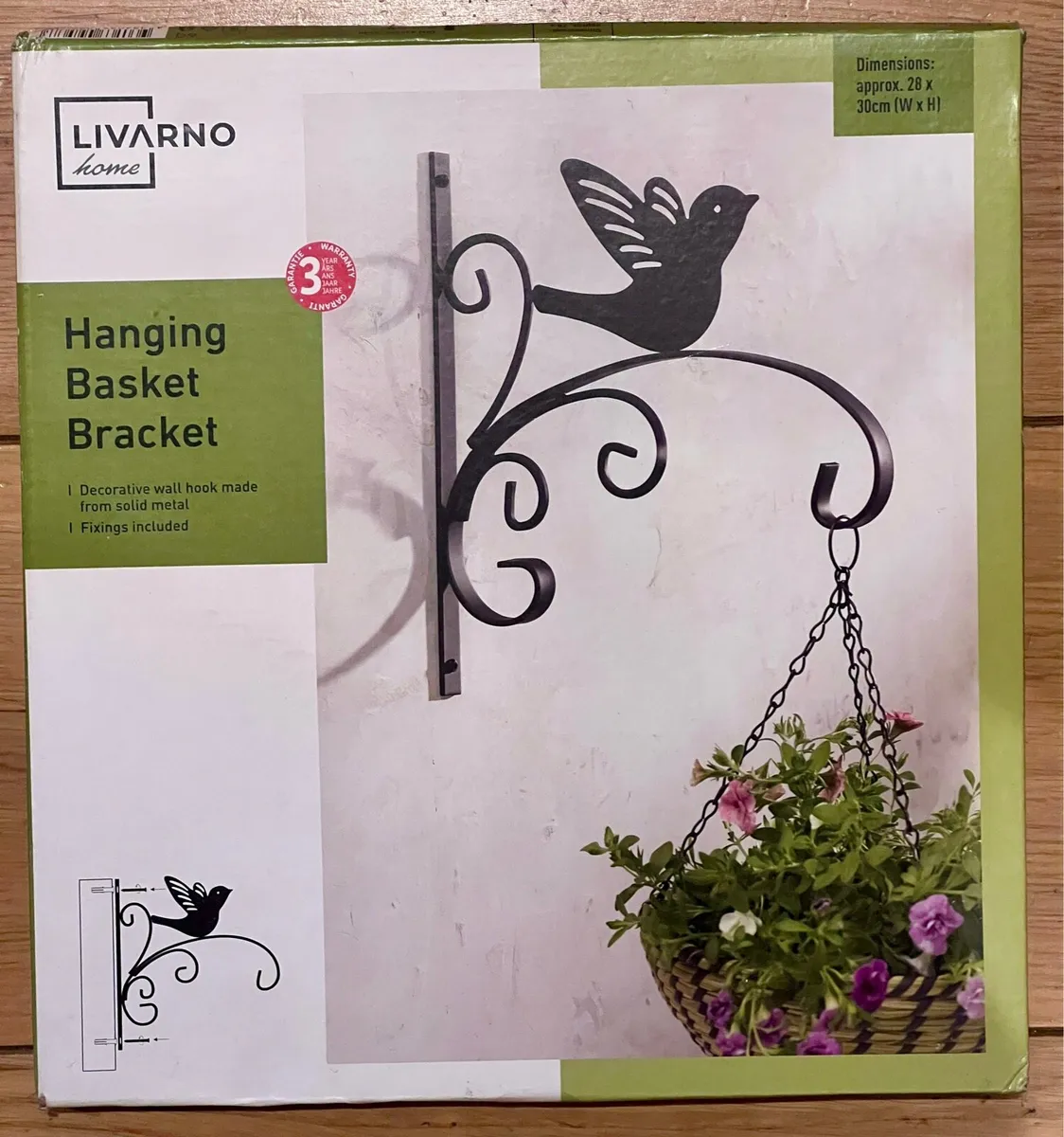Hanging basket bracket