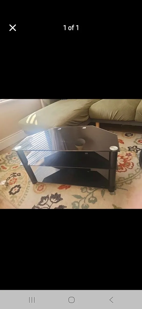 Free glass tv stand