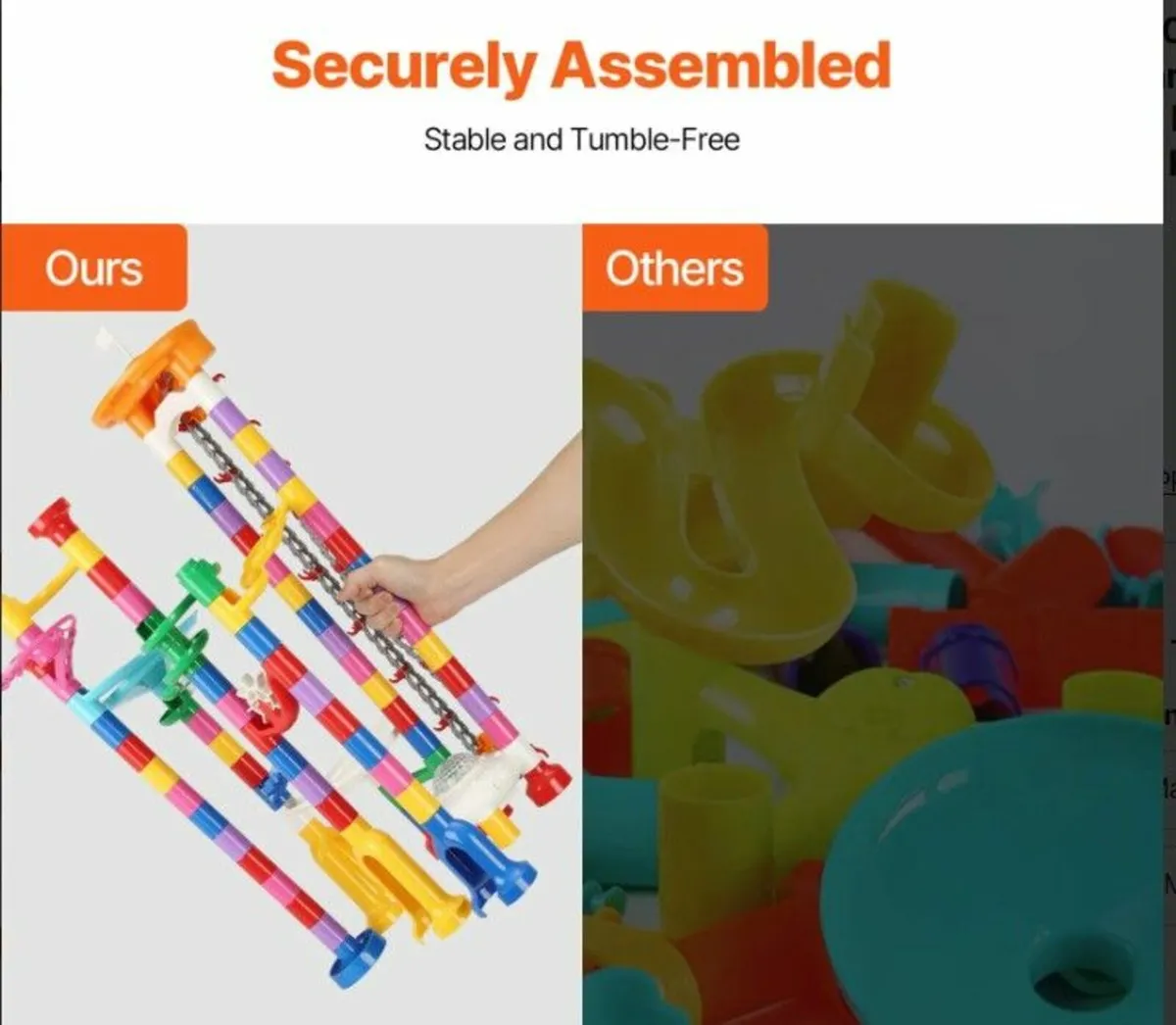 Marble Run Set 230 PCS with Motorized Elevator - Image 3