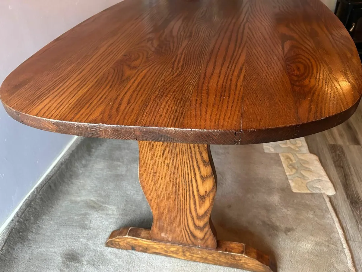 Antique Solid Oak Table - Image 1
