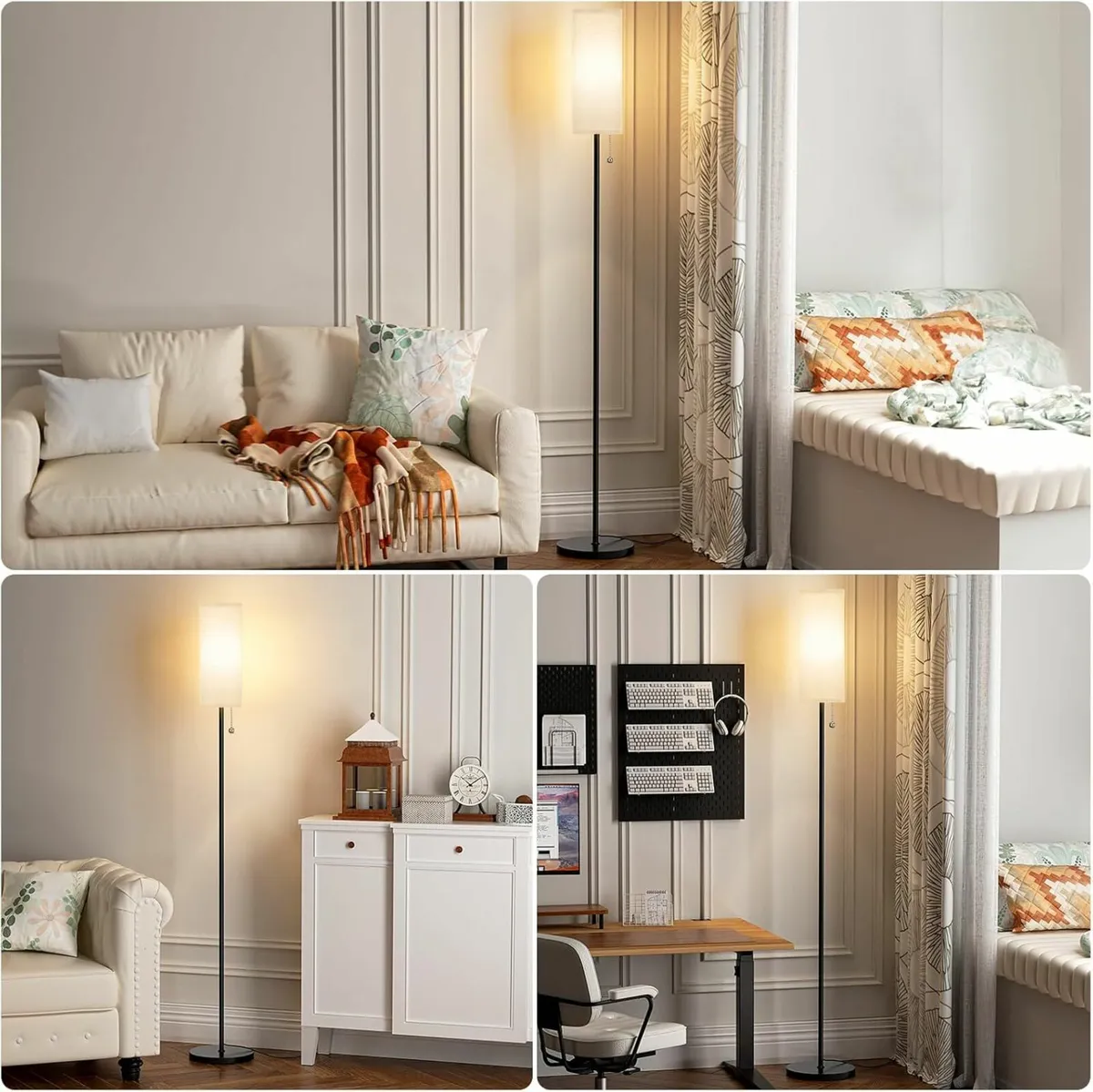 Grey Floor Lamp Living Room Bedrooms with 3 Color - Image 3