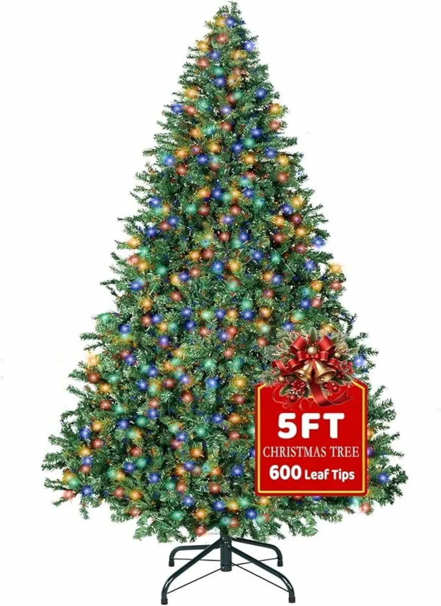 Artificial Christmas Tree 150 LED, Foldable 150cm - Image 1