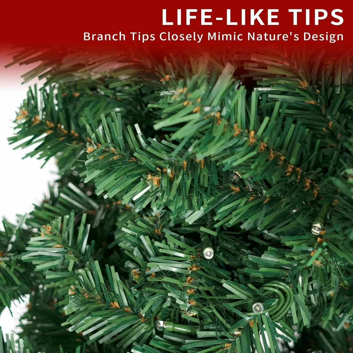 Artificial Christmas Tree 150 LED, Foldable 150cm - Image 3