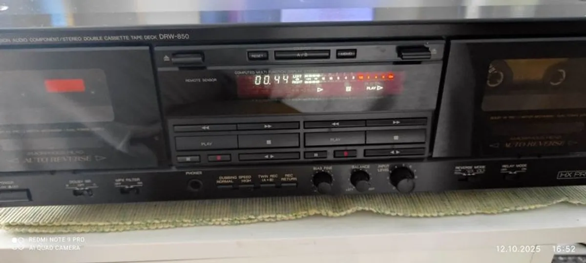 Amazing High Quality Vintage Amazing Denon Drw850 - Stereo-double- Cassette-deck - Image 1
