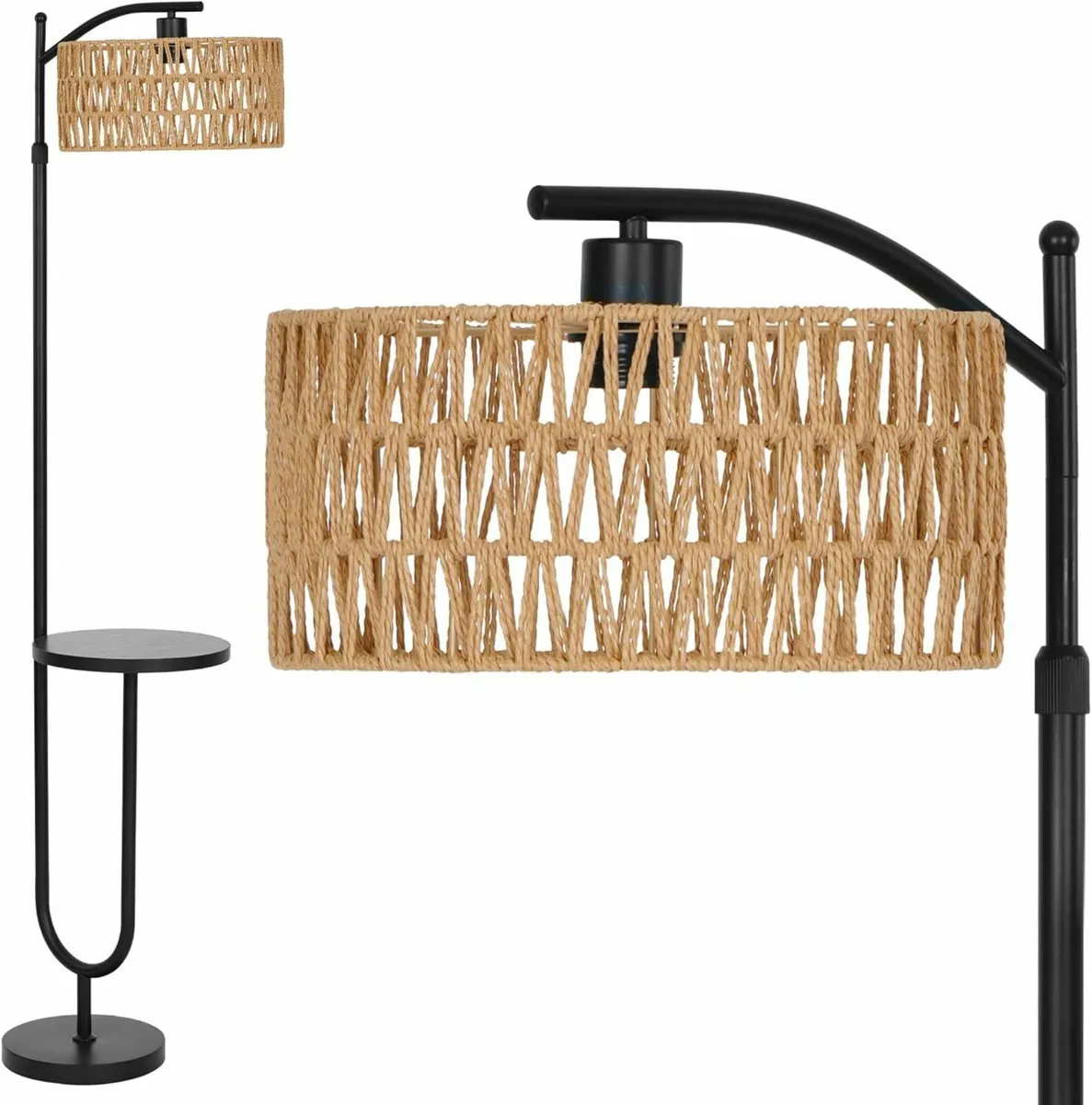 Floor Lamp Standing Lamp Black Living Room - Image 4