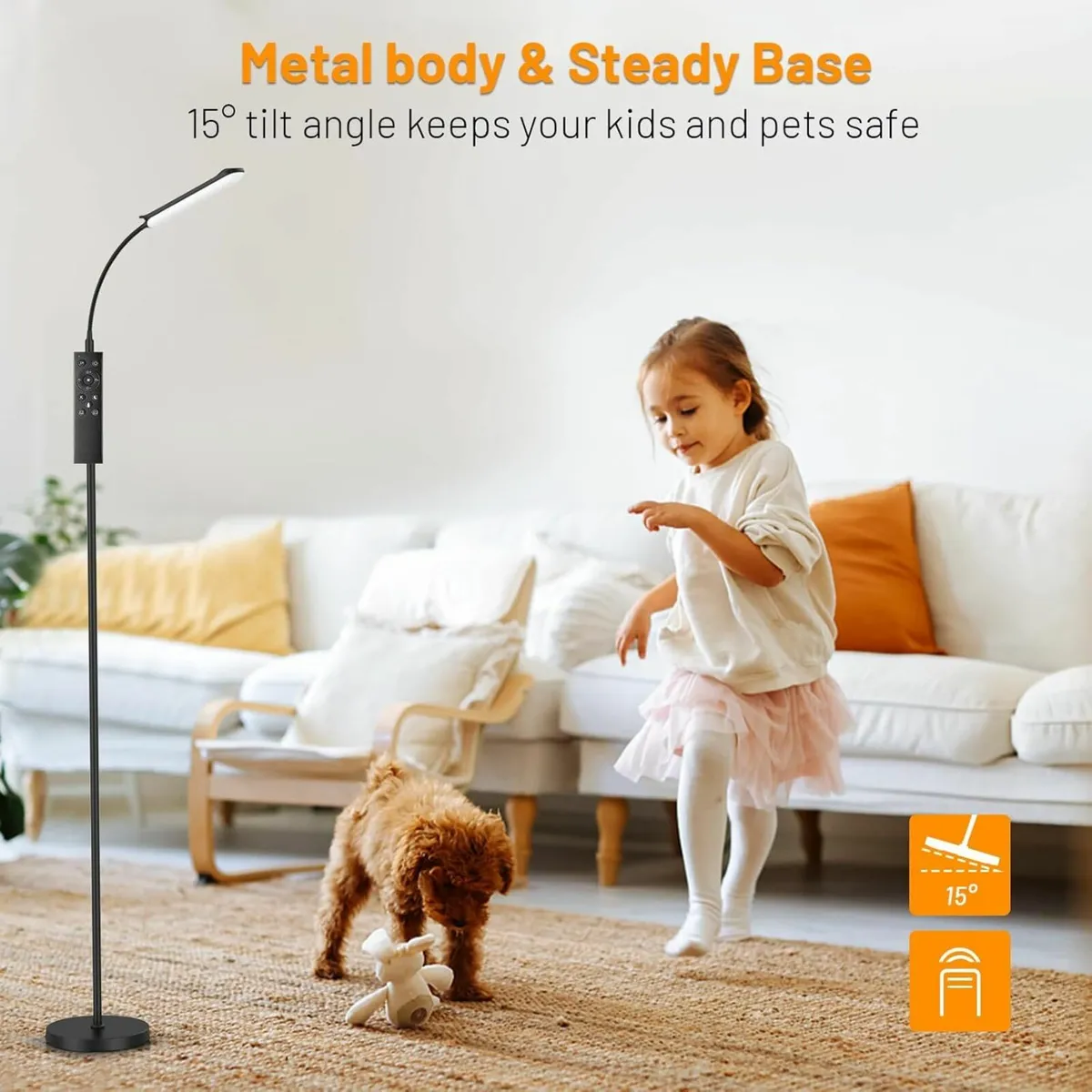 LED Uplighter Floor Lamp Adjustable Dimmable - Image 4