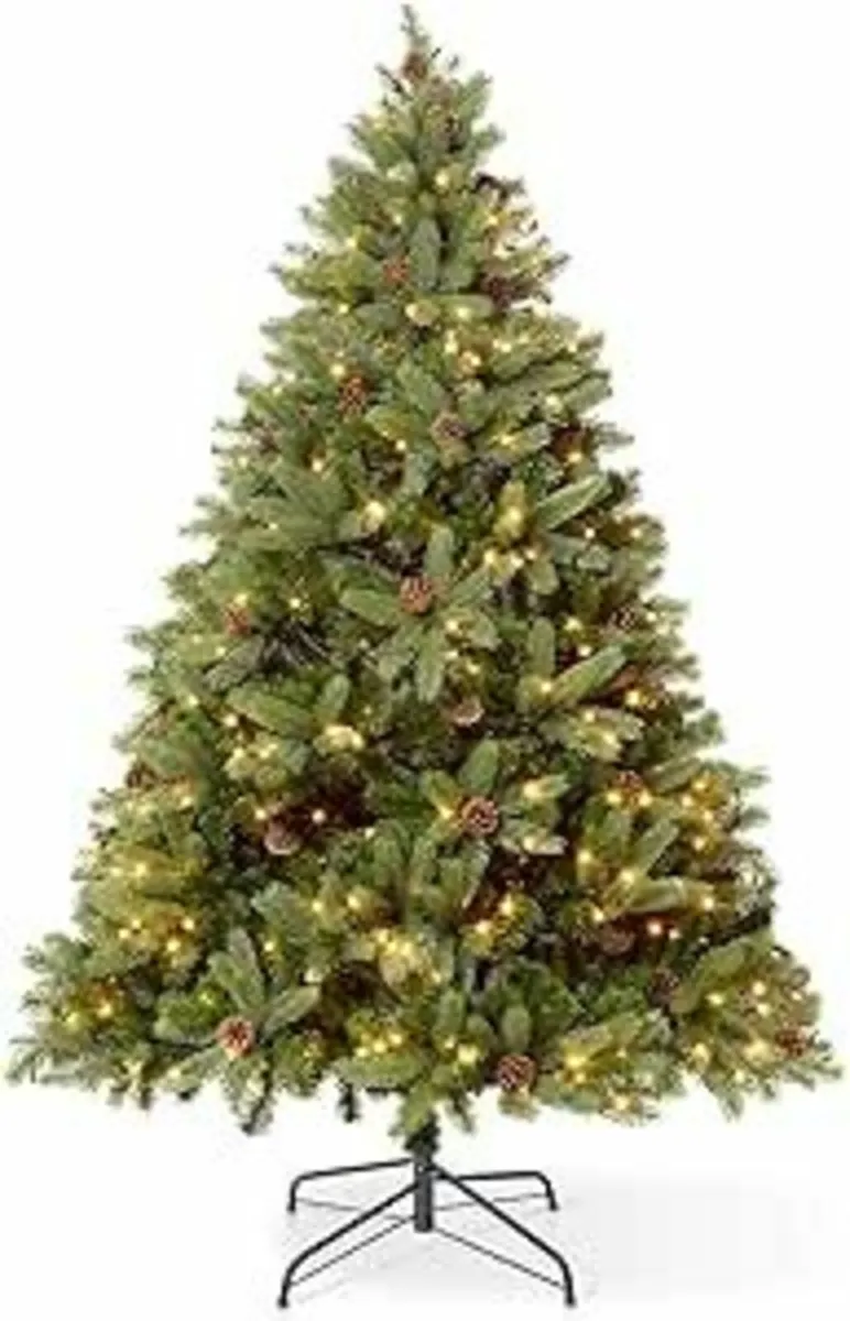 6FT Christmas Tree 300 Warm White LED Lights - Image 3