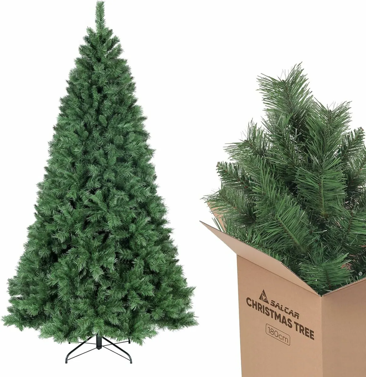 6ft Christmas Tree Artificial 180cm Living Room - Image 1