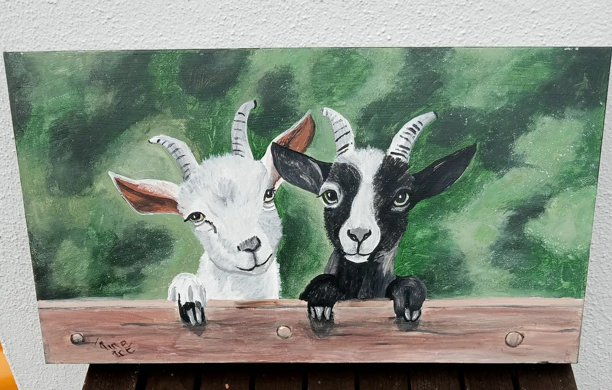 Original Painting  Paddy McGintys Goats