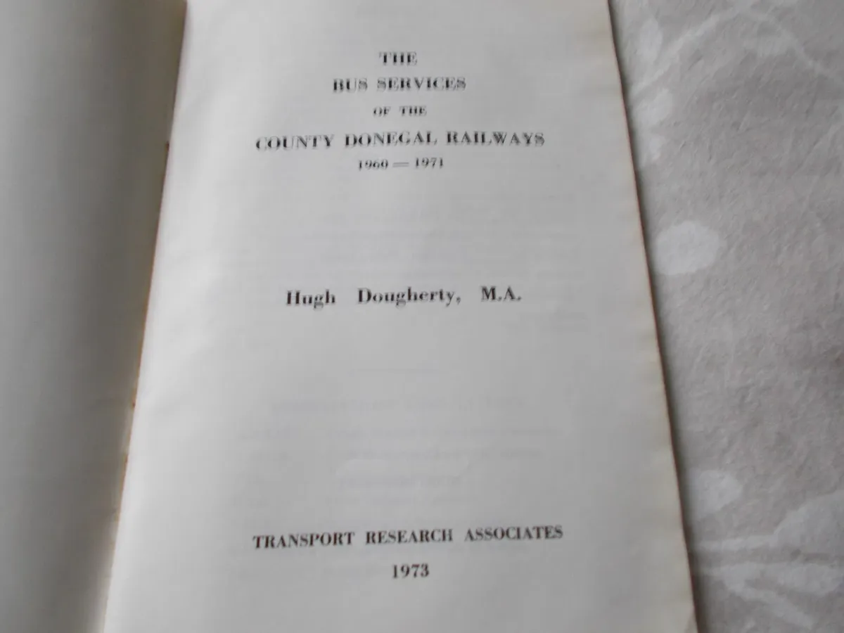 Very Rare County Donegal Railways Book - Image 2