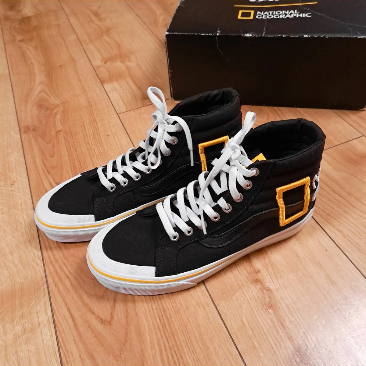 Vans SK8-Hi National Geographic Trainers Black 6UK - Image 1