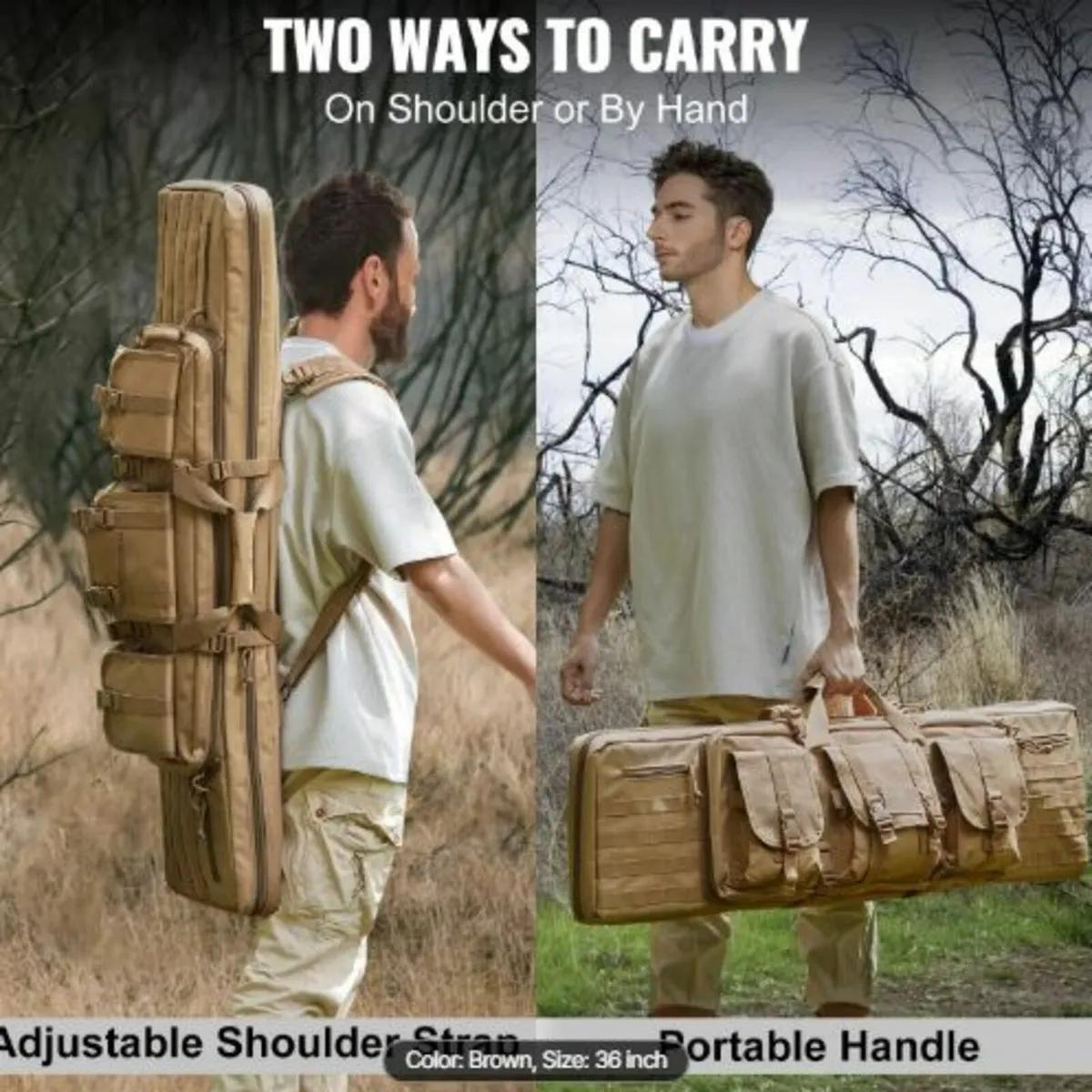 Rifle Bag, 36 inch Tactical Double Long Gun Bag, - Image 3
