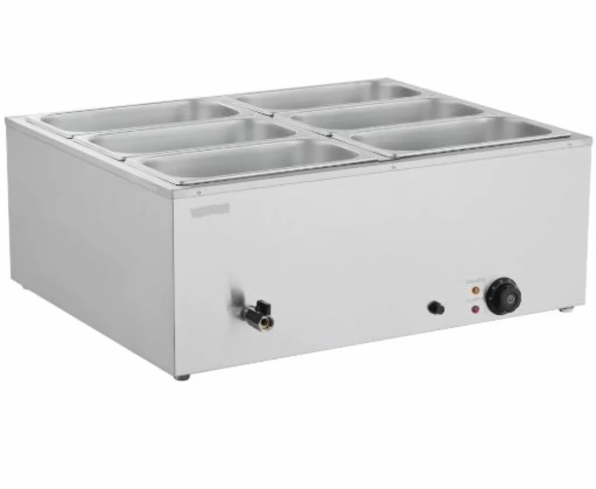 Commercial Food Warmer, 1500W Electric Stainless - Image 4