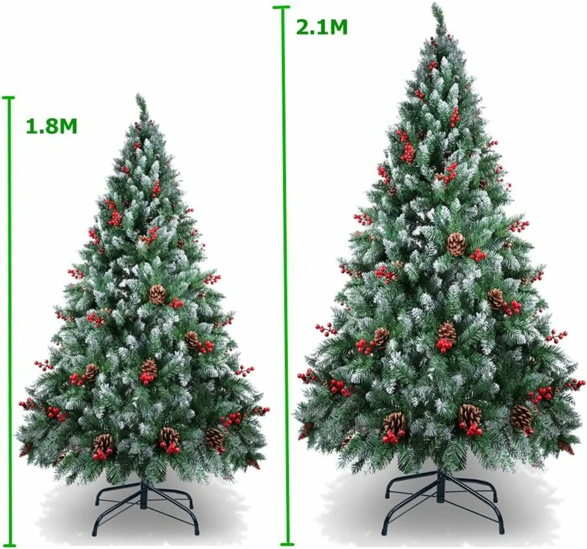 Christmas Tree 6ft, 1.8M Snow Flocked Decoration - Image 4