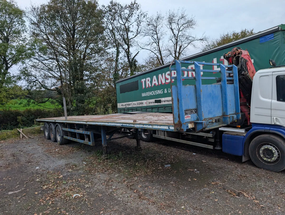 45 ft 3 axle flat trailer - Image 2