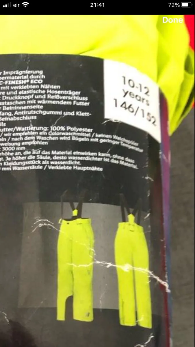 Boys ski trousers age 10/12 €10 - Image 4