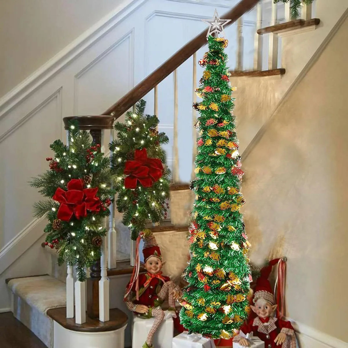 1.5M/5FT Folding Christmas Tree Decor(Green) - Image 1
