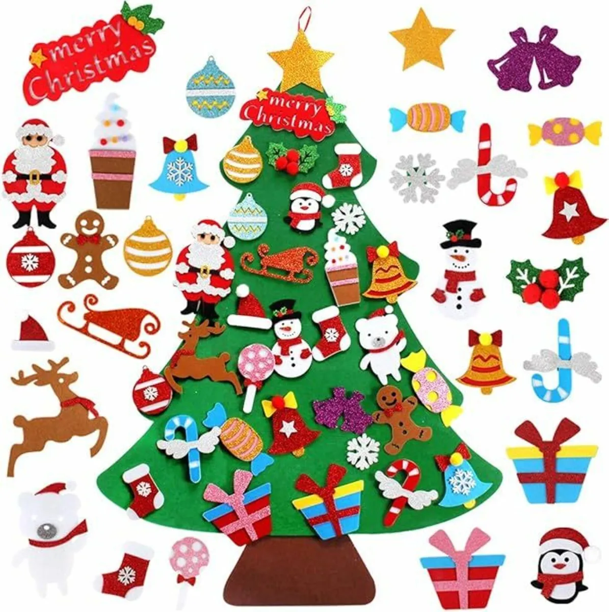 DIY Christmas Tree Decorations 3.3ft 28Pcs - Image 1