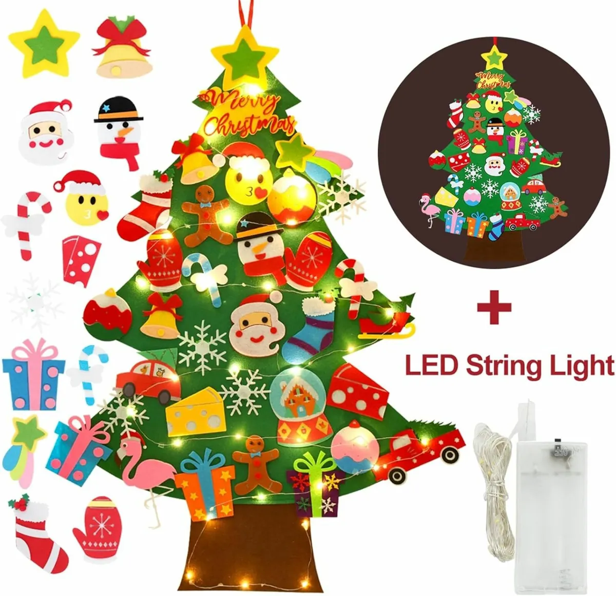 3Ft Christmas Tree For Kids Diy Wall Hanging - Image 3