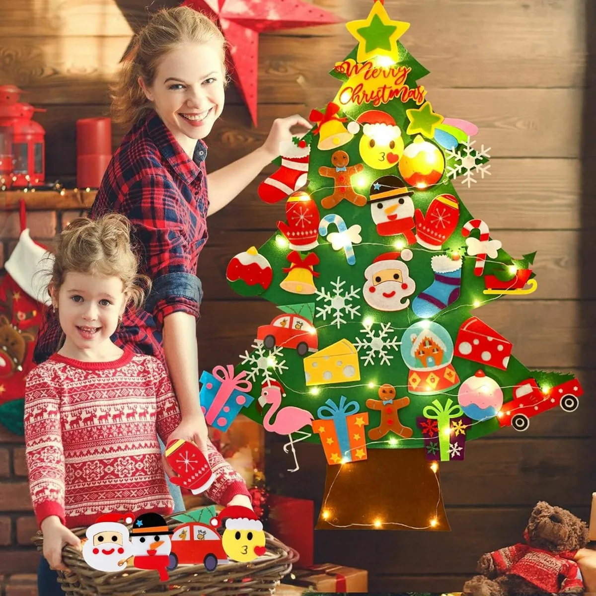 3Ft Christmas Tree For Kids Diy Wall Hanging - Image 1