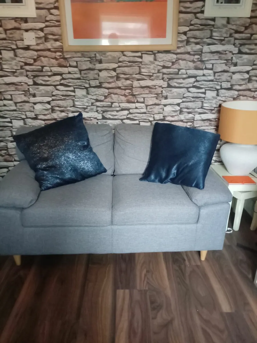 2 seater grey couch - Image 1