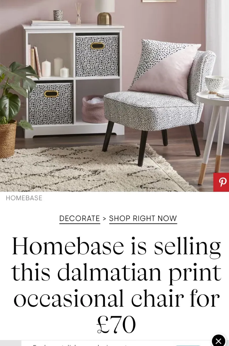 Dalmatian print  chair - Image 2