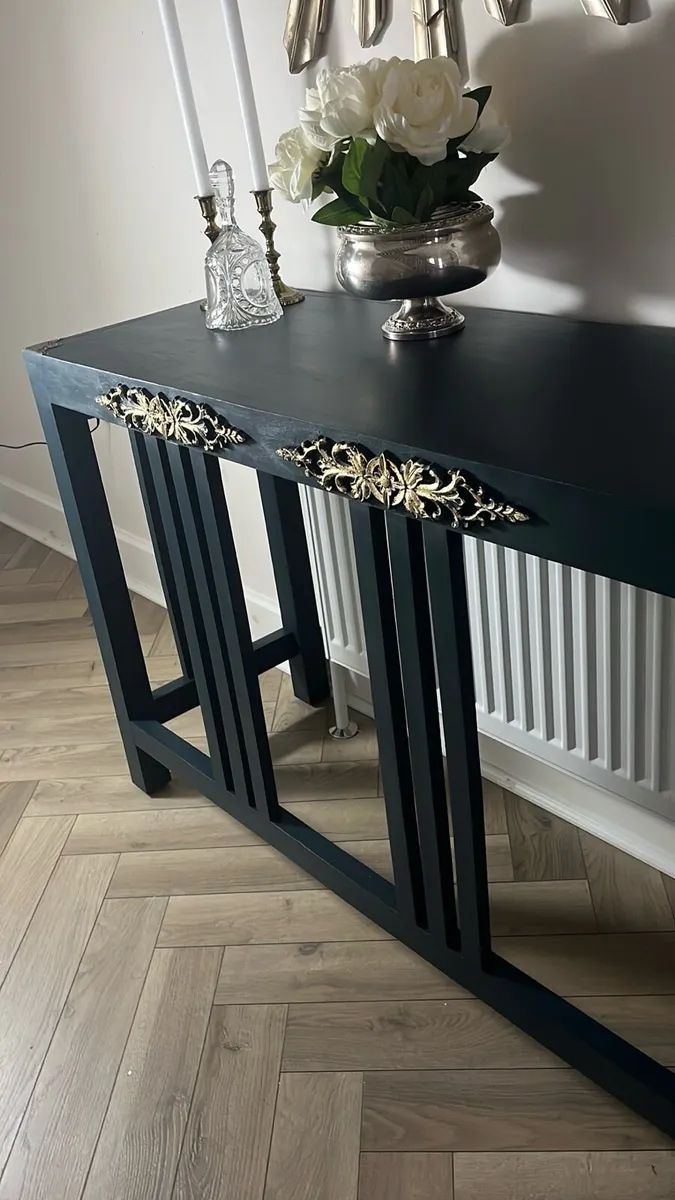 StunningProfessionally hand painted Console Table - Image 1