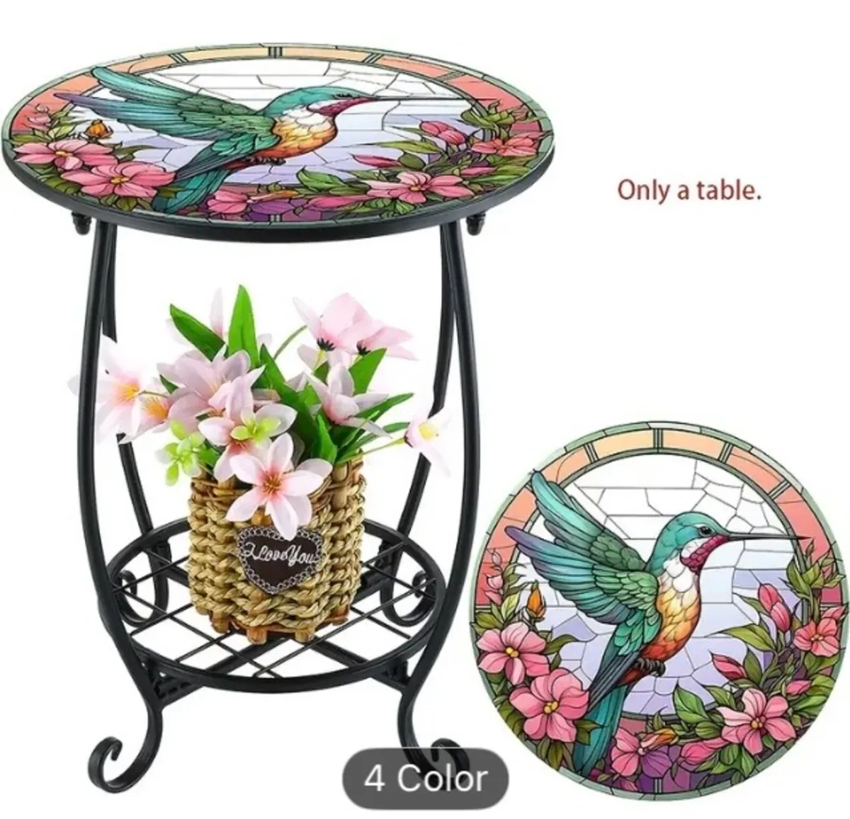 Outdoors metal table free postage - Image 1