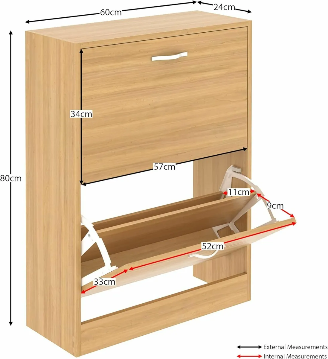 Compact 2-Tier/4-Rack Shoe Stand for Sale - Image 4