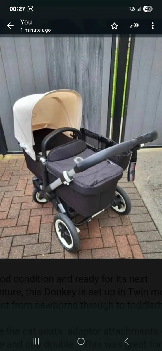 Double Buggy, bugaboo Donkey - Image 3