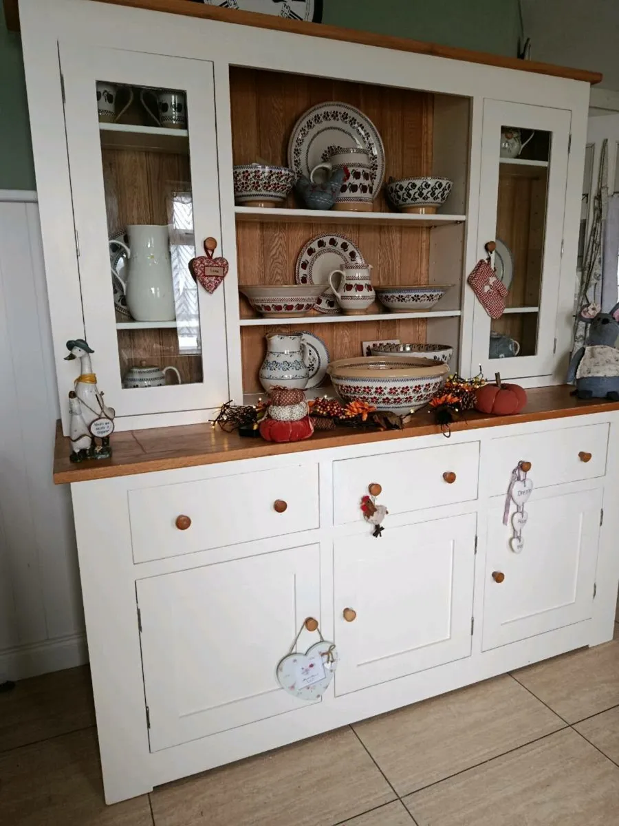 Cream kitchen dresser delivery arranged - Image 2